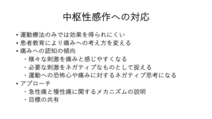 中枢性感作症候群の症状
